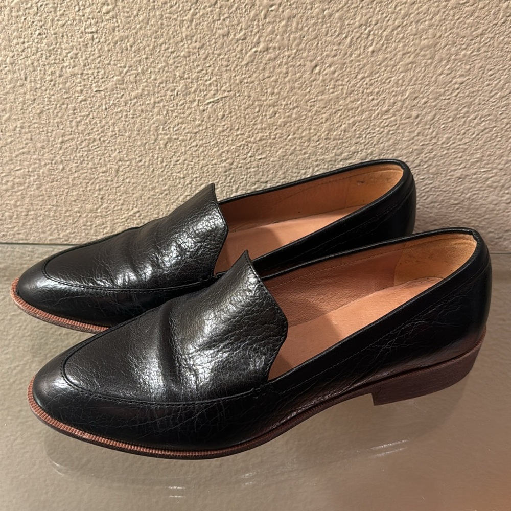 Madewell Black Leather Loafers